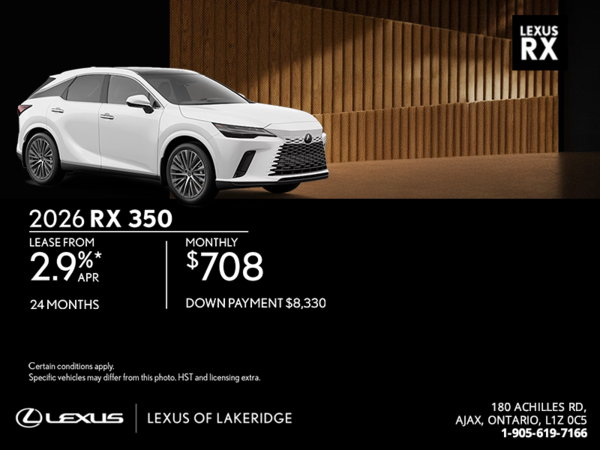 2026 Lexus RX