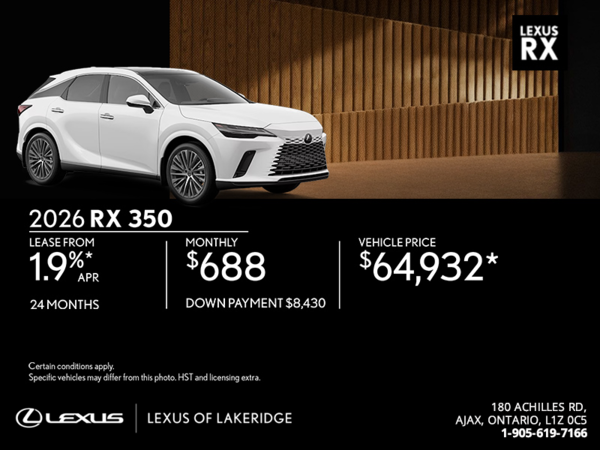2026 Lexus RX
