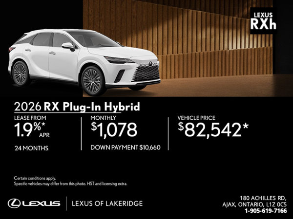 2026 Lexus RX PHEV