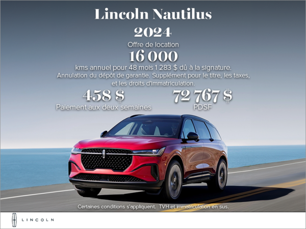 Le Lincoln Nautilus 2024 !