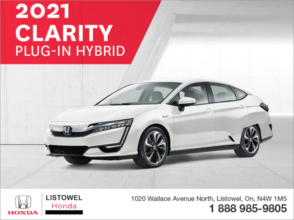 New 2021 Clarity Hybrid Touring - $45,910 | Listowel Honda