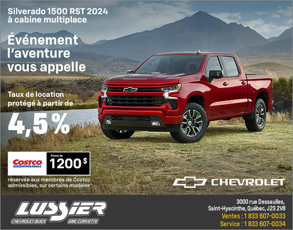 Procurez-vous le Chevrolet Silverado 1500 Custom 2024