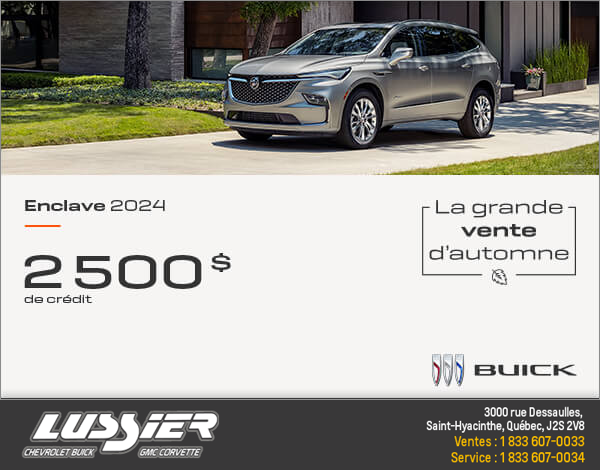 Procurez-vous le Buick Enclave 2024