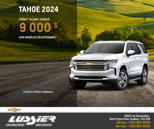 Le Chevrolet Tahoe 2024