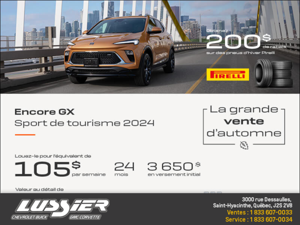 Procurez-vous le Buick Encore GX 2024