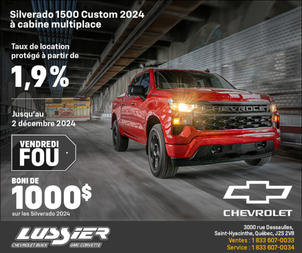 Procurez-vous le Chevrolet Silverado 1500 2024