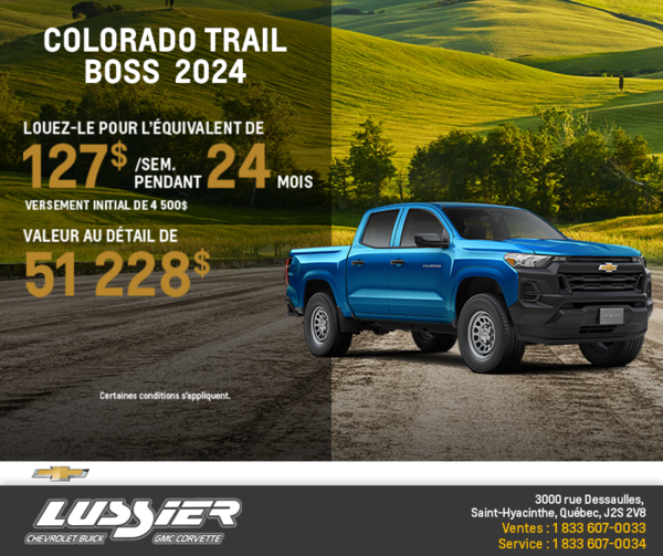 Le Chevrolet Colorado 2024