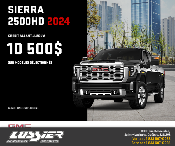 Le GMC Sierra 2500HD 2024