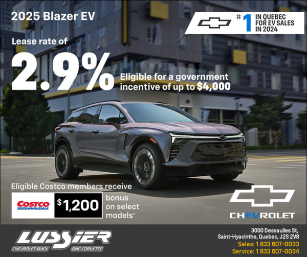 Get the 2025 Chevrolet Blazer EV