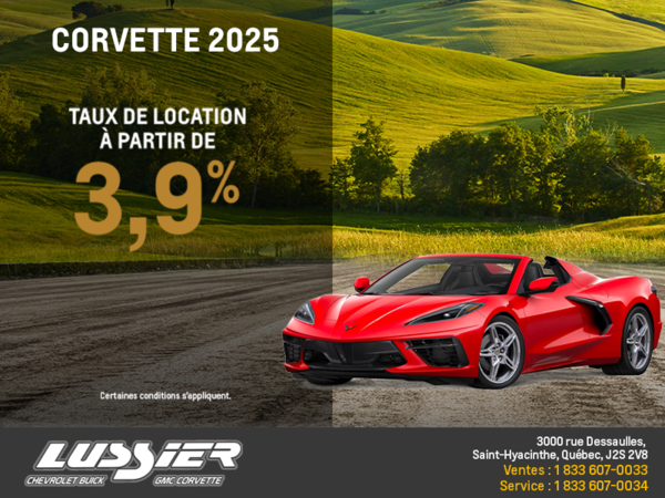Procurez-vous le Chevrolet Corvette 2025