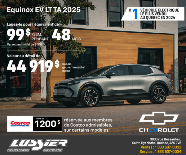 Procurez-vous le Chevrolet Equinox EV 2025