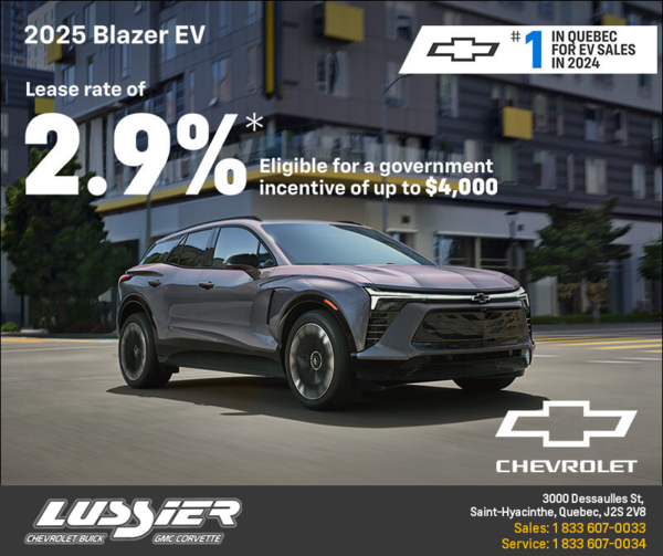 Get the 2025 Chevrolet Blazer EV