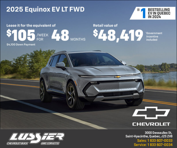 Get the 2025 Chevrolet Equinox EV