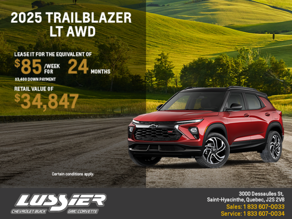 Get the 2025 Chevrolet Trailblazer LT AWD