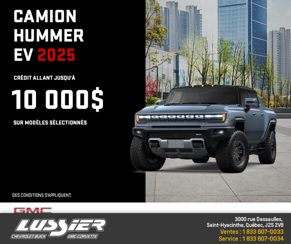 Le GMC Camion Hummer EV 2025