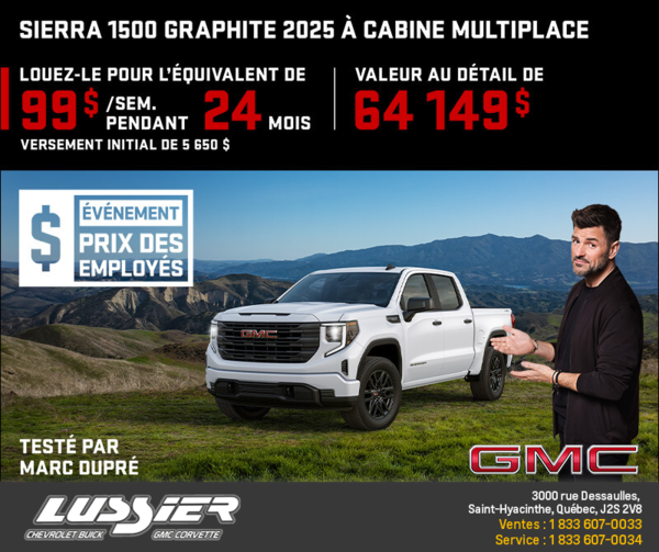 Le GMC Sierra 1500 2025