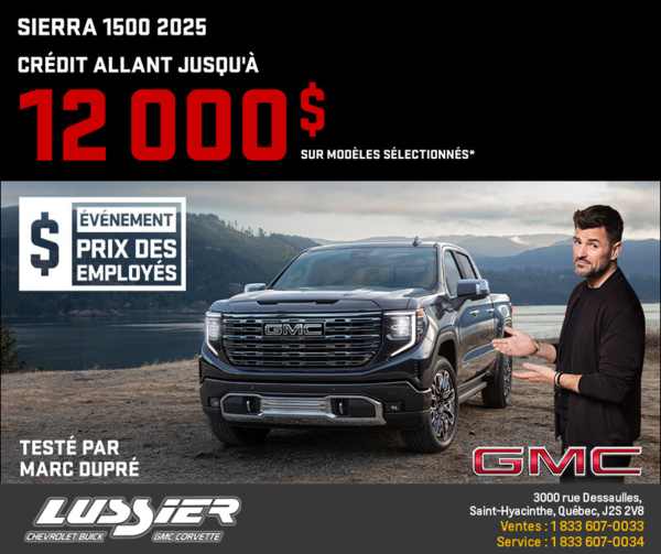 Le GMC Sierra 1500 2025