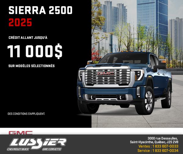 Le GMC Sierra 2500 2025