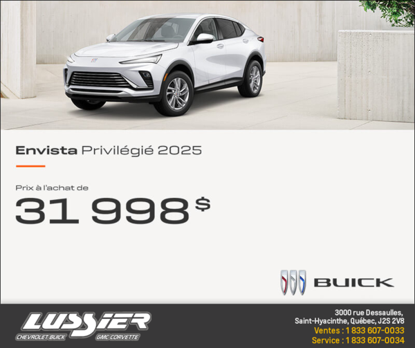 Procurez-vous la Buick Envista 2025