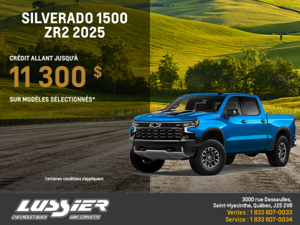Procurez-vous le Chevrolet Silverado 1500 ZR2 2025