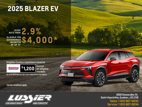 Get the 2025 Chevrolet Blazer EV