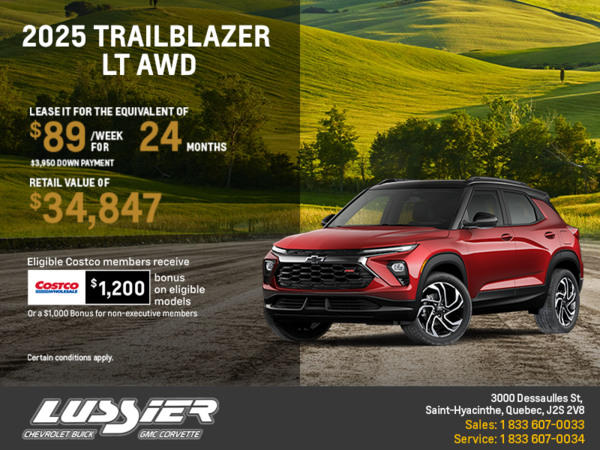 Get the 2025 Chevrolet Trailblazer LT AWD