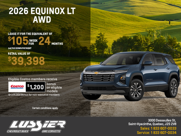 Get the 2026 Chevrolet Equinox LT AWD