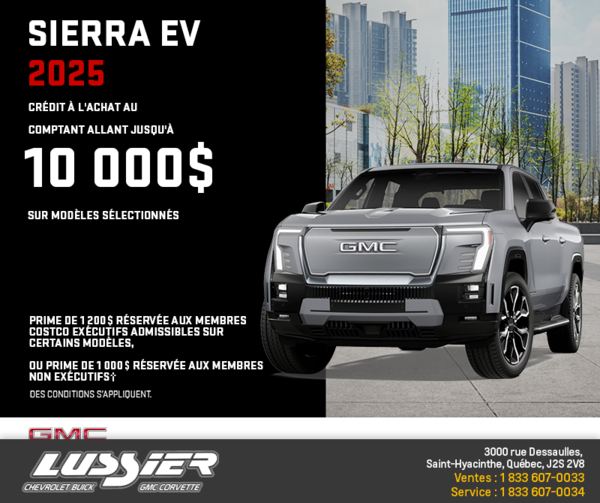 Le GMC Sierra EV 2025