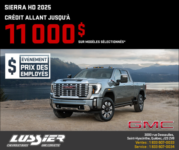 Le GMC Sierra HD 2025