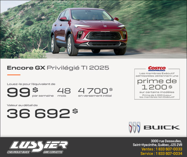 Procurez-vous le Buick Encore GX 2025