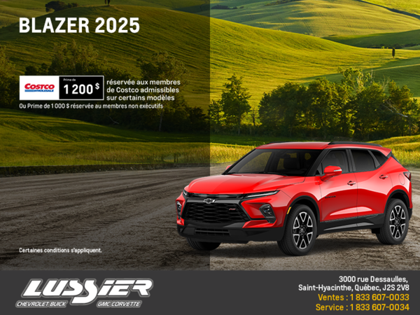 Procurez-vous le Chevrolet Blazer 2025