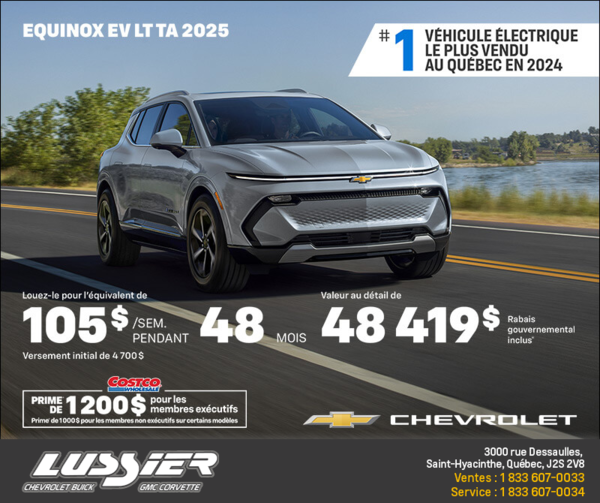 Procurez-vous le Chevrolet Equinox EV 2025