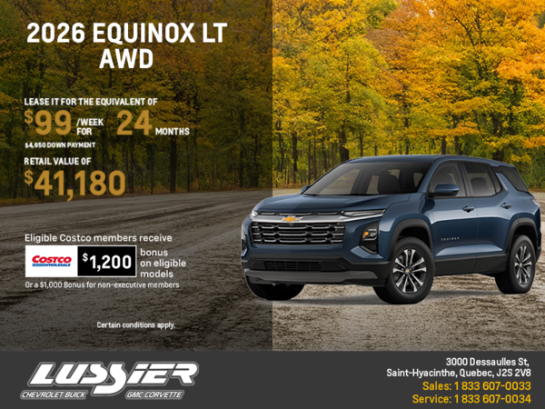 Get the 2026 Chevrolet Equinox LT AWD
