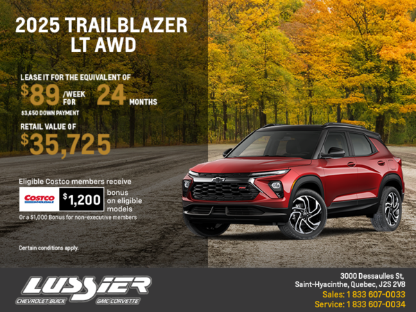 Get the 2026 Chevrolet Trailblazer LT AWD