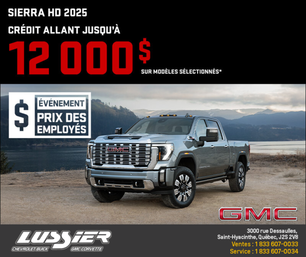 Le GMC Sierra HD 2025