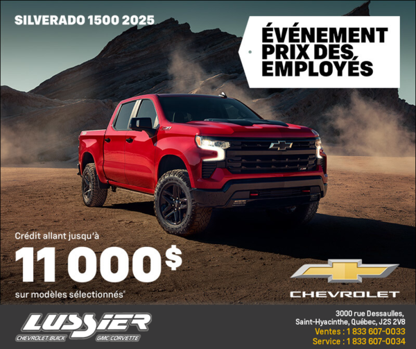 Procurez-vous le Chevrolet Silverado 1500 2025