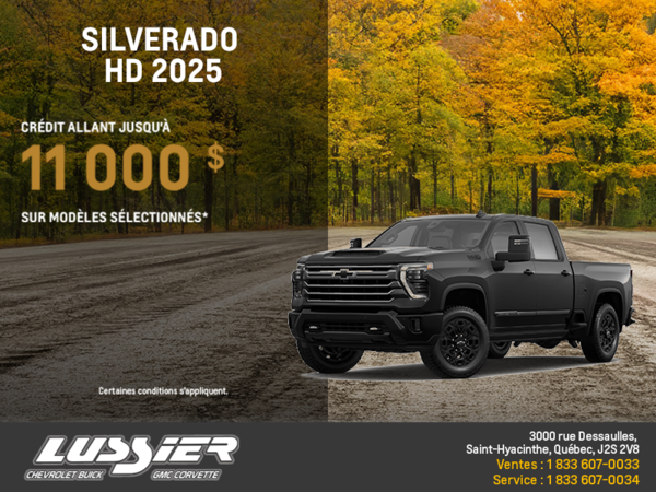 Procurez-vous le Chevrolet Silverado HD 2025