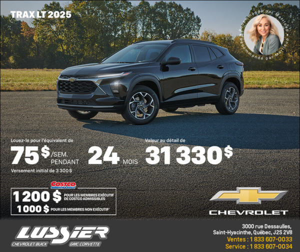 Procurez-vous le Chevrolet Trax LT 2025