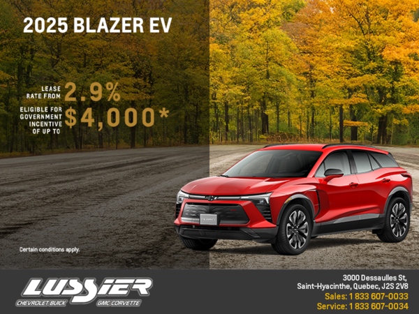 Get the 2025 Chevrolet Blazer EV