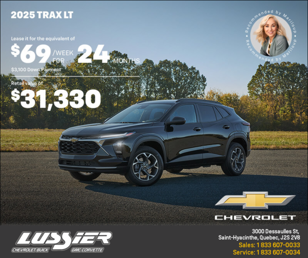 Get the 2025 Chevrolet Trax LT