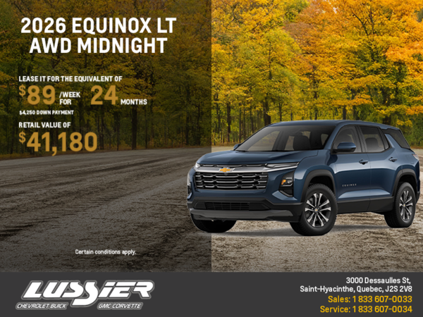 Get the 2026 Chevrolet Equinox LT AWD