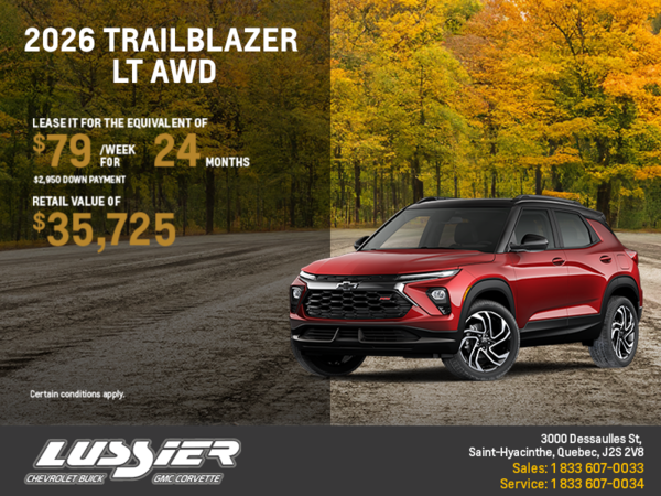Get the 2026 Chevrolet Trailblazer LT AWD