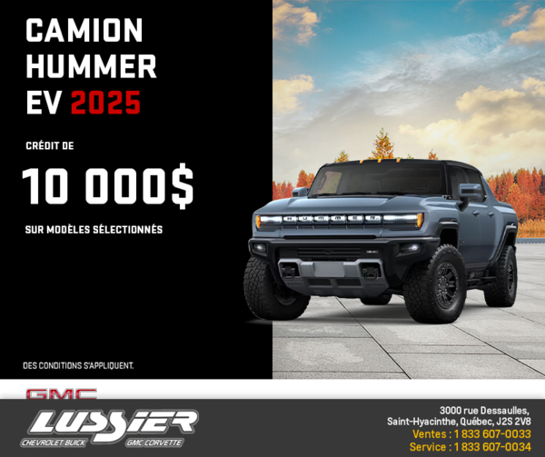 Le GMC Hummer EV VUS 2025