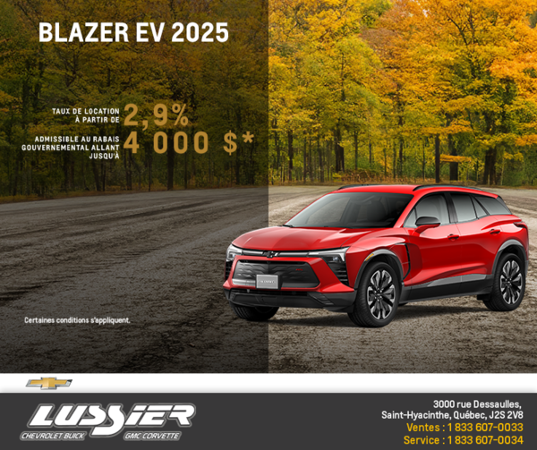 Procurez-vous le Chevrolet Blazer EV 2025