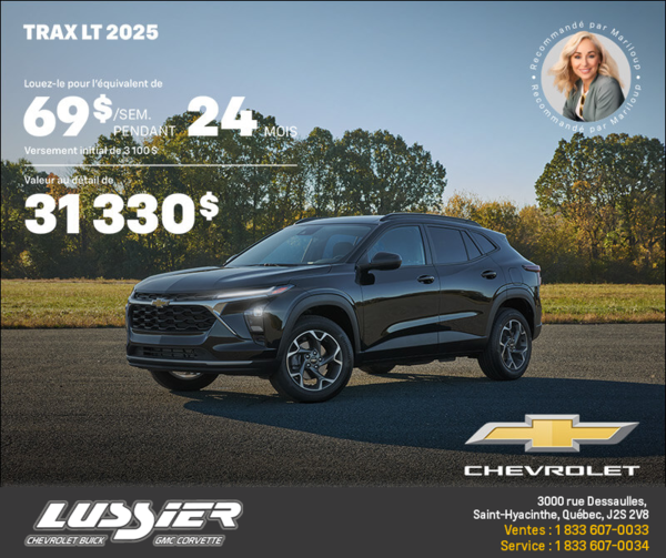 Procurez-vous le Chevrolet Trax LT 2025
