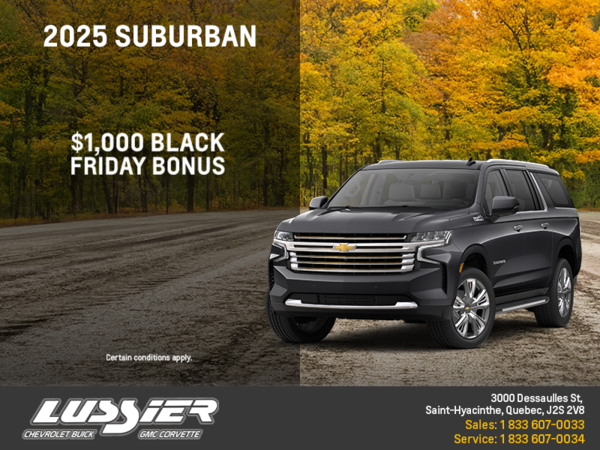Get the 2025 Chevrolet Suburban