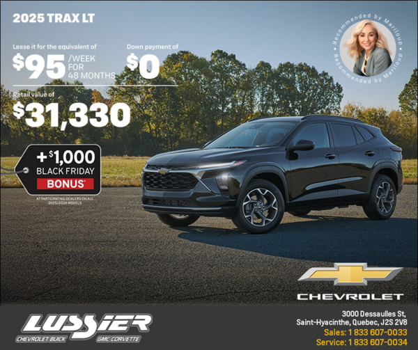 Get the 2025 Chevrolet Trax LT