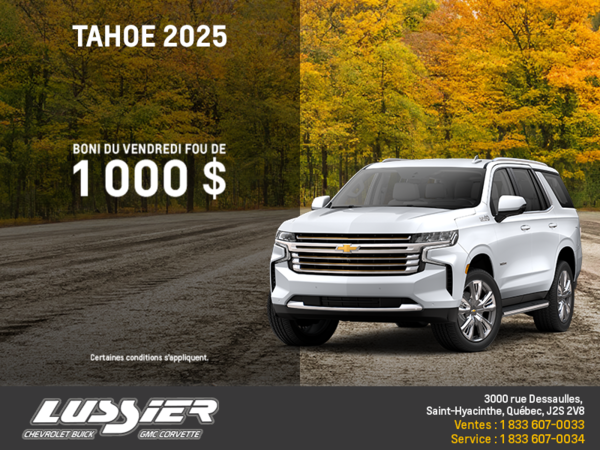 Le Chevrolet Tahoe 2025