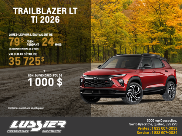 Le Chevrolet Trailblazer LT TI 2026