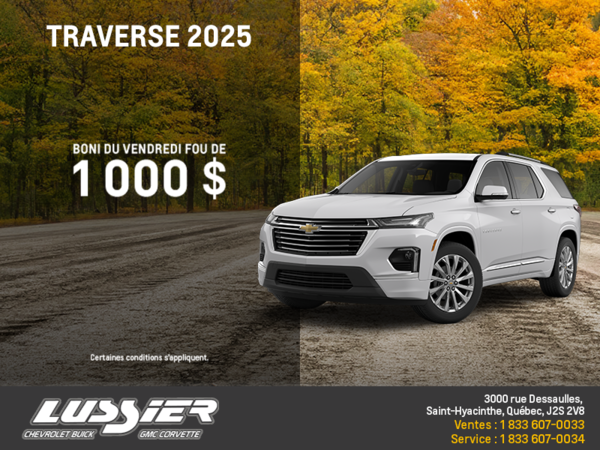 Le Chevrolet Traverse 2025